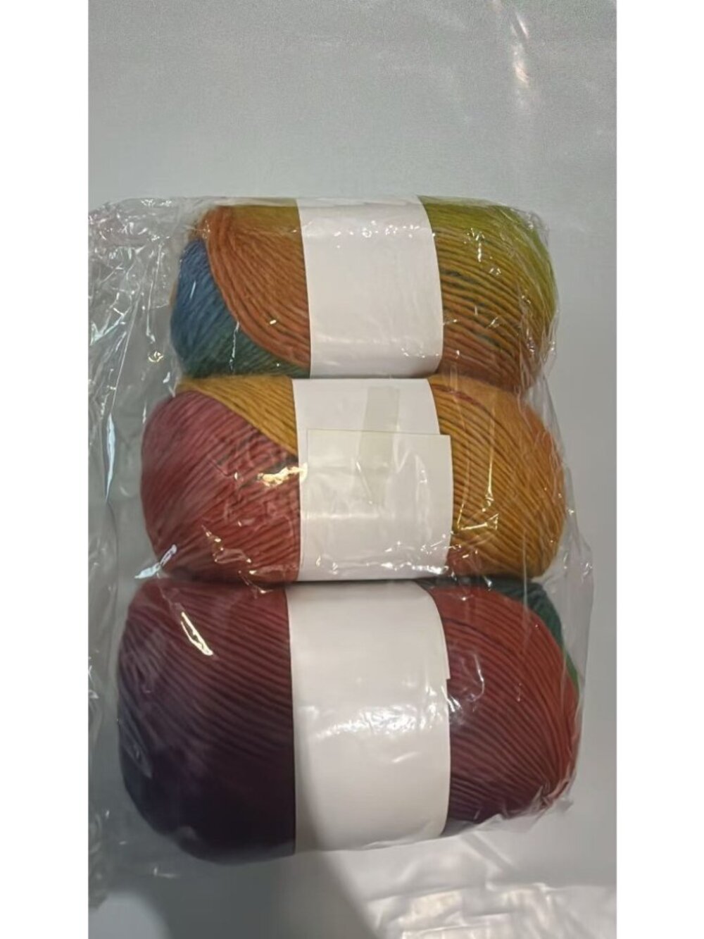 Gradient Color Cake Yarn Multicolor Knitting Crochet Yarn for DIY Craft - Picture 4 of 5